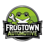 Frogtown Automotive logo, an auto repair shop client of Ambition Business Solutions